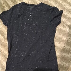 Ivivva Black and White Speckled Short Sleeve Tee
